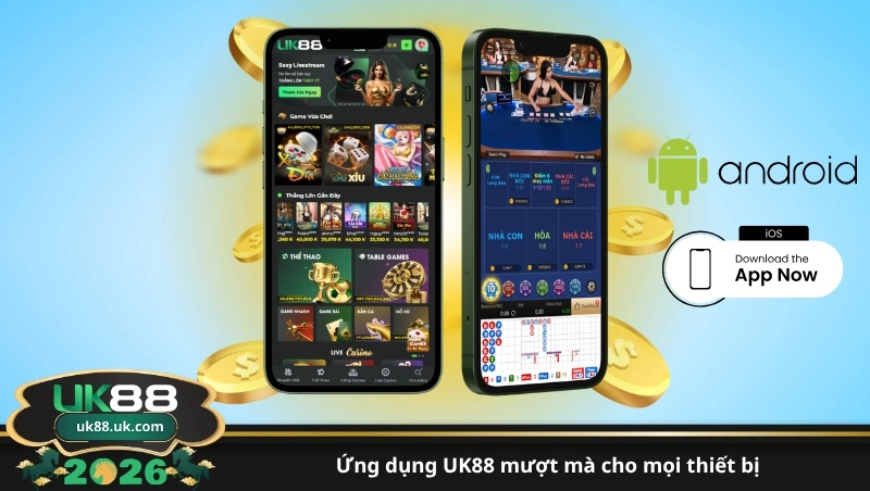 ứng dụng UK88 mượt mà cho mọi thiết bị